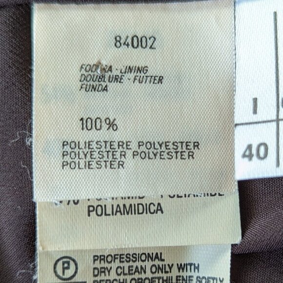 Vintage Pianoforte di Max Mara Brown Mohair and Wool Jacket with Gold Buttons - Picture 10 of 13